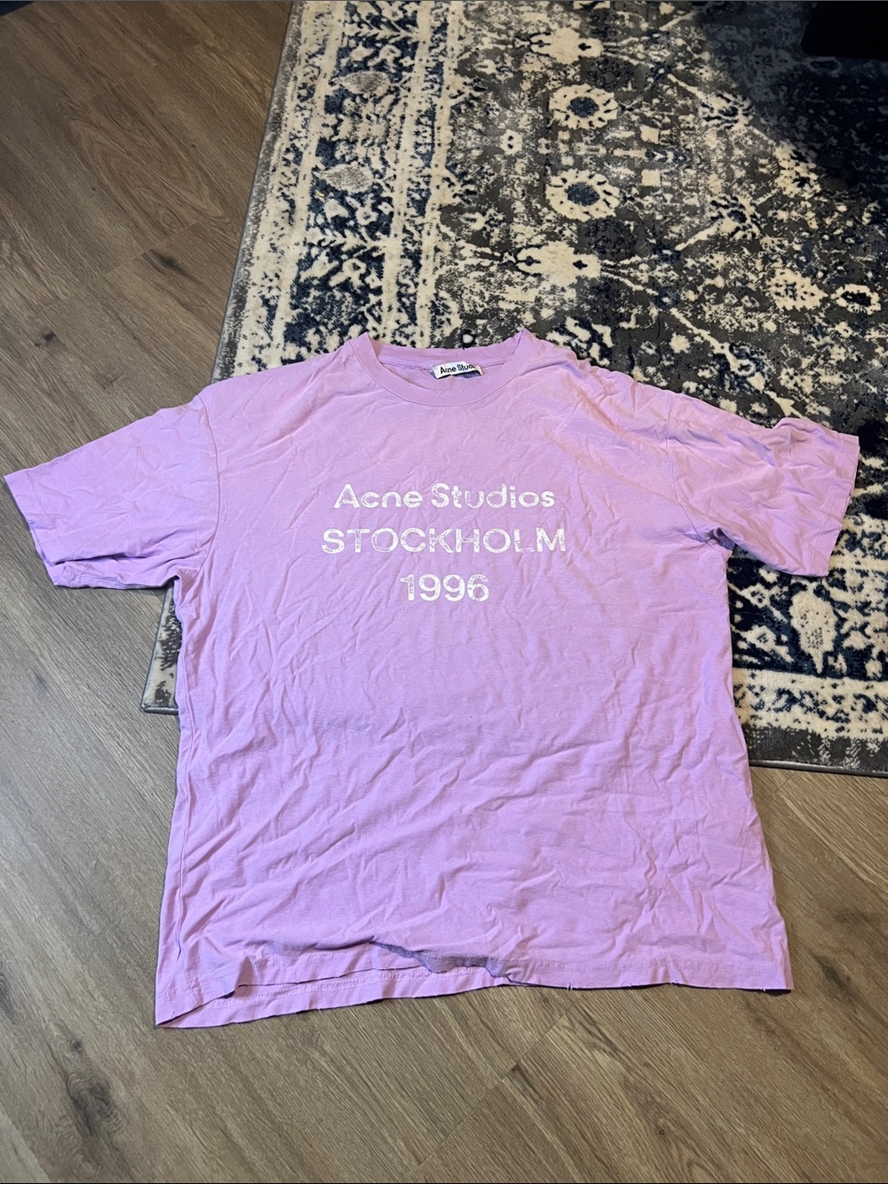 Acne Studios Lavender Logo T-Shirt